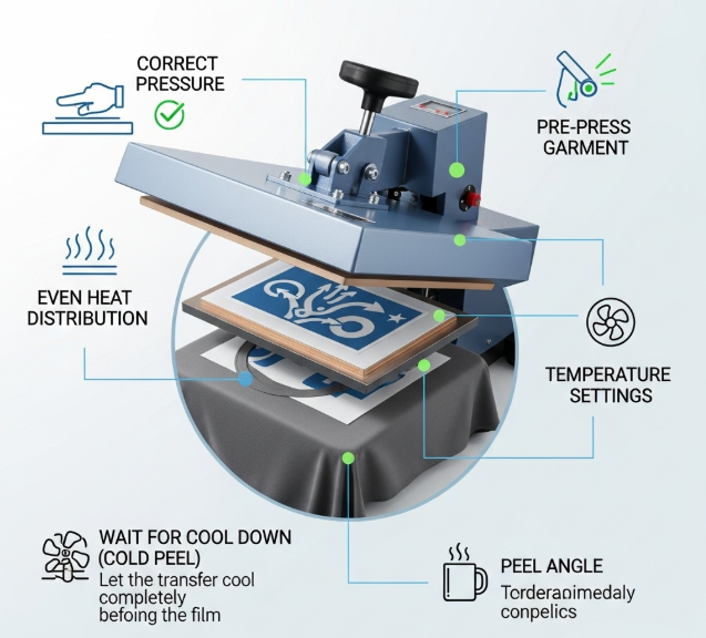 Heat Press Techniques for Perfect DTF Transfers