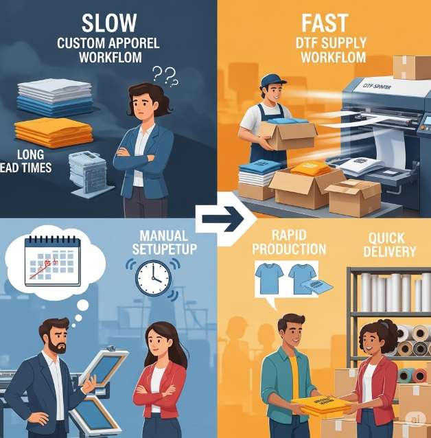 How Fast DTF Supply Helps You Stay Ahead in the Custom Apparel Market