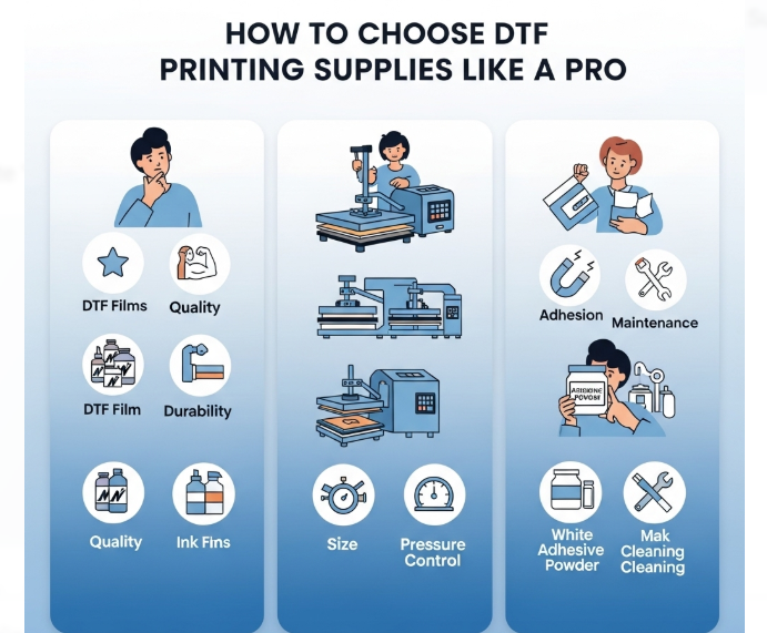 Step-by-Step: How to Choose DTF Printing Supplies Like a Pro