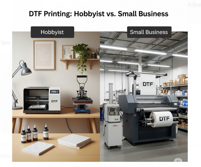 DTF Printing Supplies for Hobbyists vs. Small Businesses