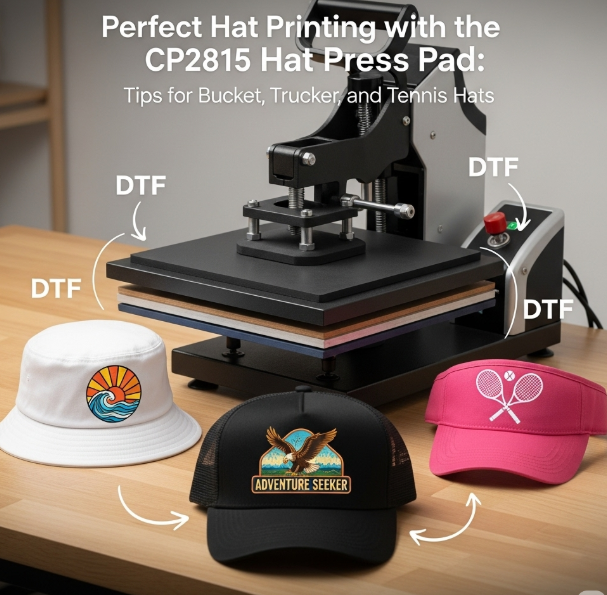 Perfect Hat Printing with the CP2815 Hat Press Pad: Tips for Bucket, Trucker, and Tennis Hats