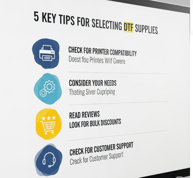 Top 5 Tips for Choosing the Right DTF Supplies Quickly and Efficiently