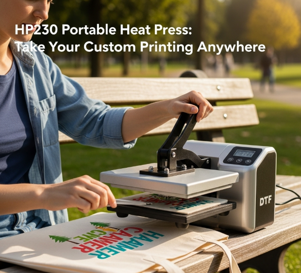 HP230 Portable Heat Press: Take Your Custom Printing Anywhere