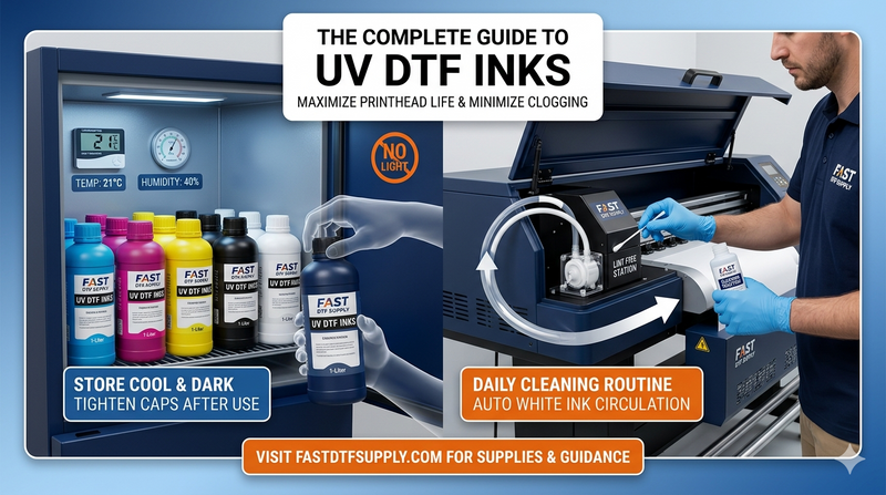 The Complete Guide to UV DTF Inks: Storage and Maintenance