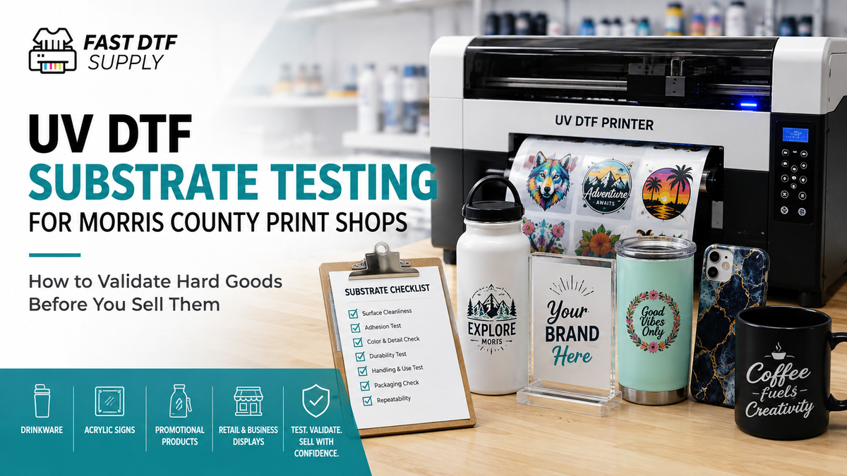 UV DTF Substrate Testing for Morris County Print Shops