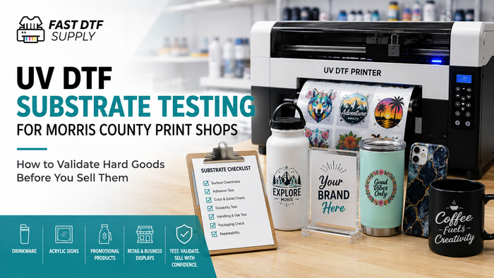 UV DTF Substrate Testing for Morris County Print Shops