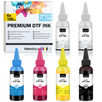 Premium DTF Ink Set - 6×100 ml (3.38 fl oz), CMYKWW