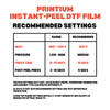 Premium Instant Peel DTF Film - 13