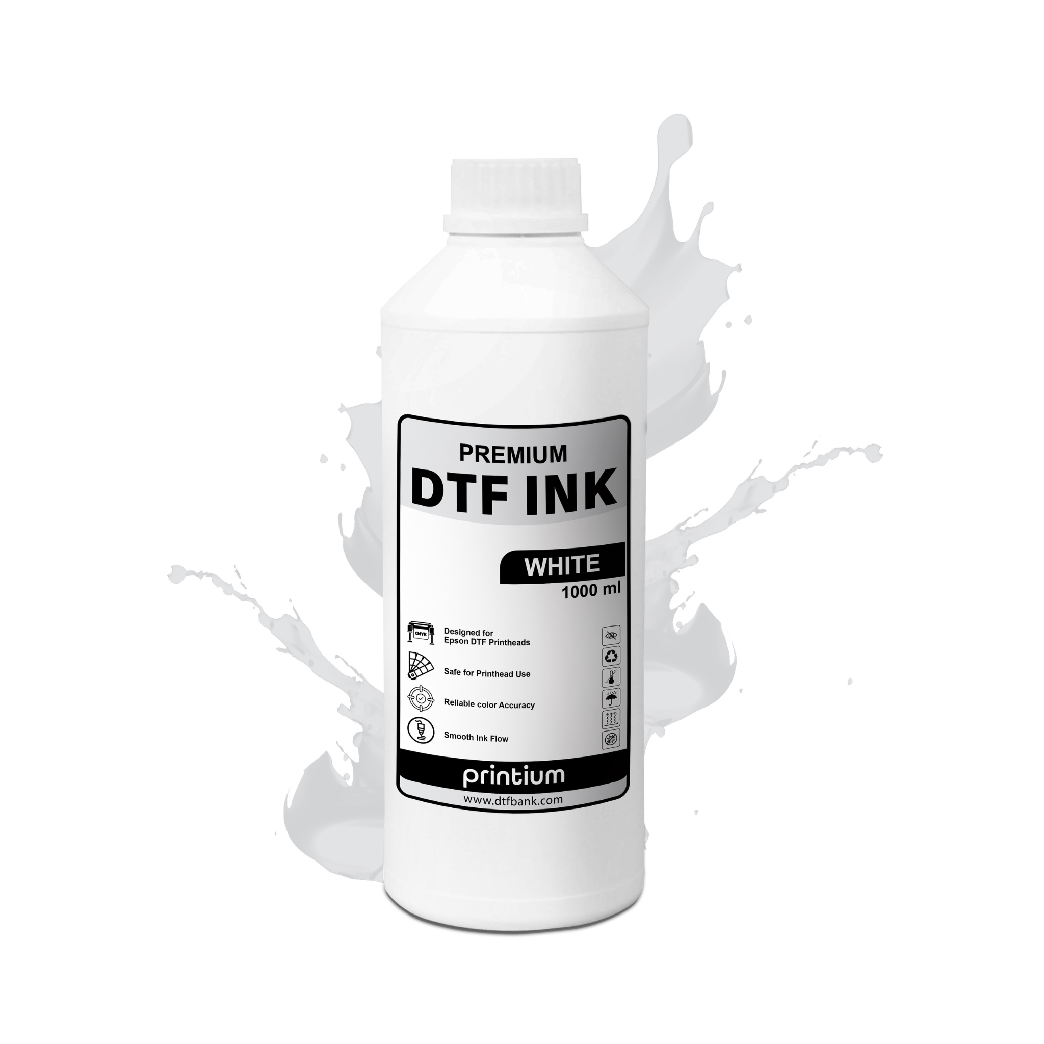 Premium DTF Ink - White 1 Liter