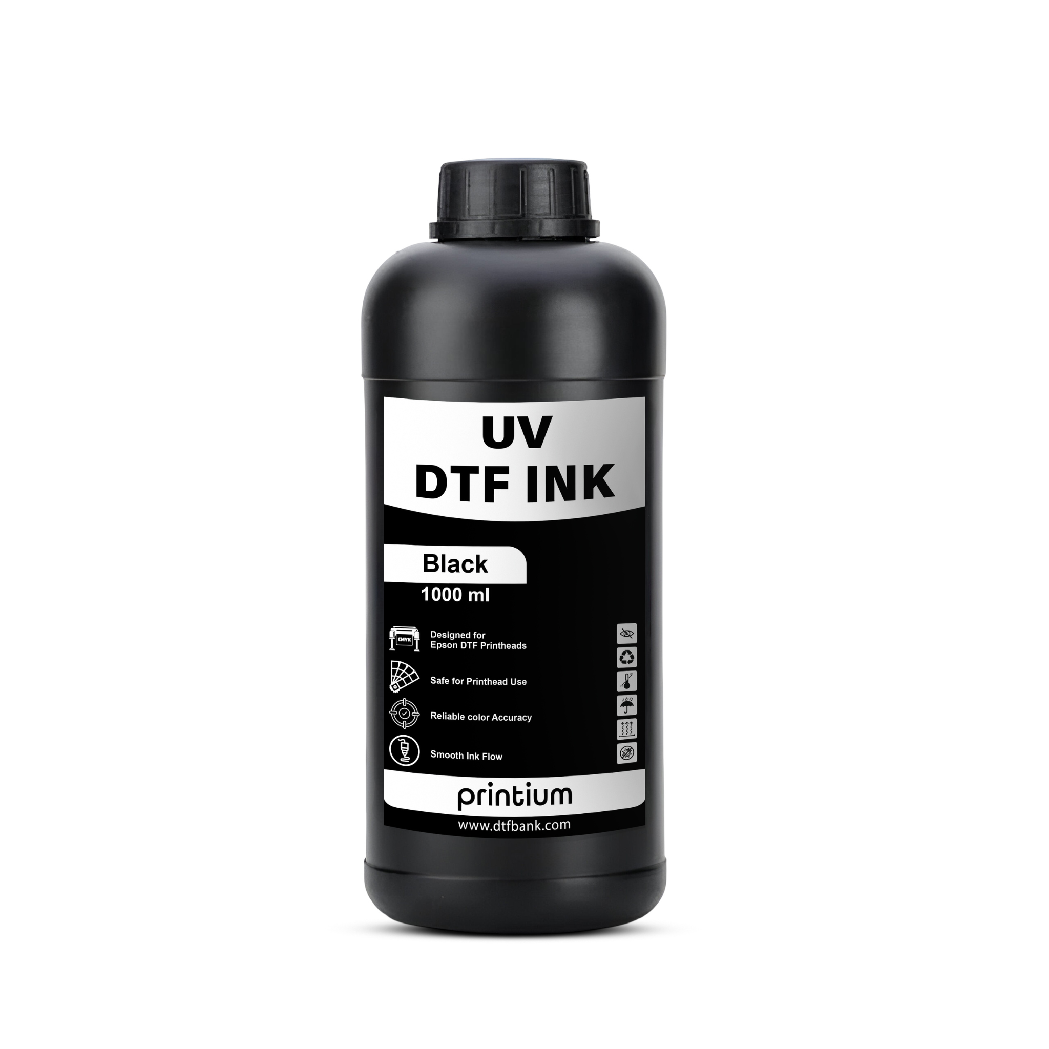 UV DTF Ink - Black 1 Liter
